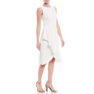 Antonio Melani Rosie Off White Stretch Crepe A-line Dress Size 4